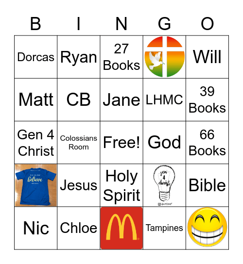 Gen4Christ Bingo Card