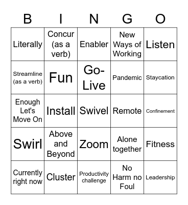 GBS LT May Meeting Bingo Card