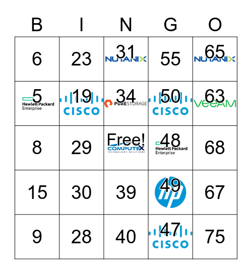 Number Bingo 175 Bingo Card