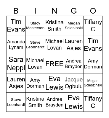 Get To Know You Bingo Card