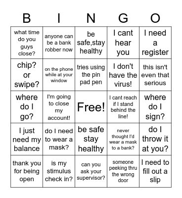 FOR THE LOVE OF GOD Bingo Card