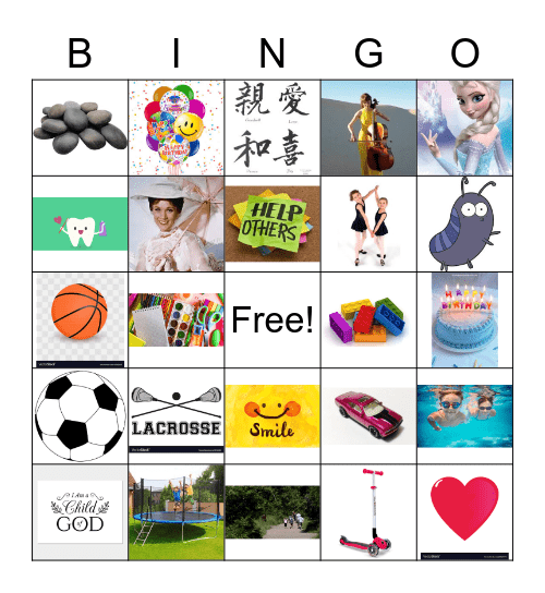 Birthday Bingo Card