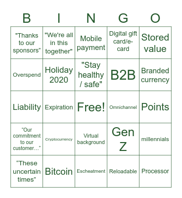 Flourish Virtually Bingo Card