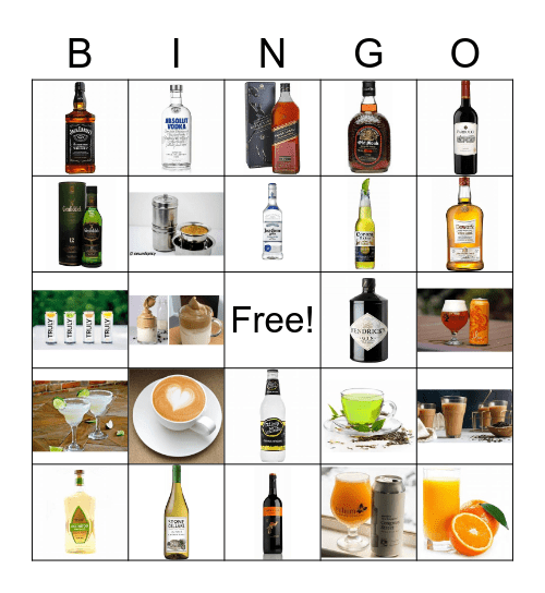 To drink or not to drink Bingo Card