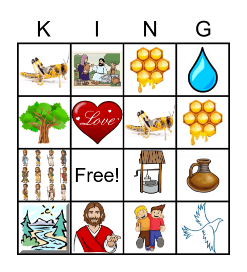 King's Kids! Bingo Card