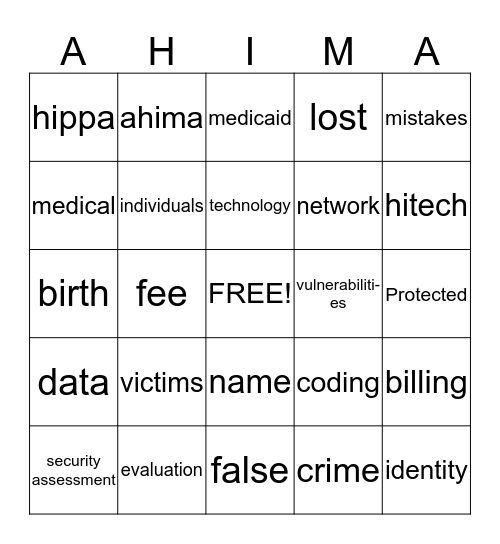 STC HMAS  Bingo Card