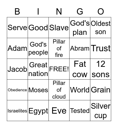 GOD IS GOOD Bingo Card