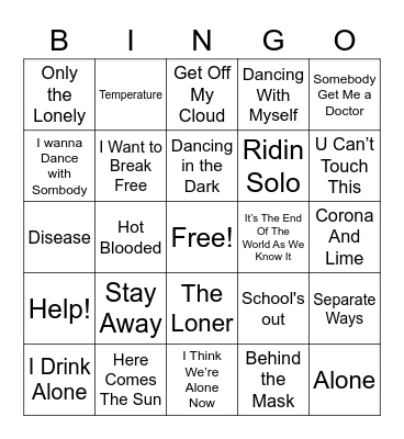 Covid-19 Round Bingo Card