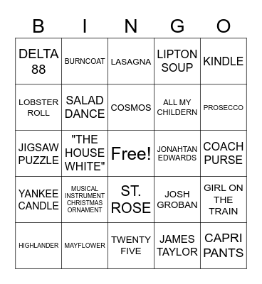 Mother's Day Special Bingo Card