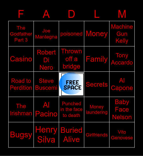 MAFIA BINGO Card