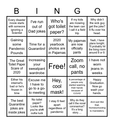 Family Bingo! Bingo Card