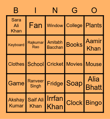 BINGO MADNESS Bingo Card