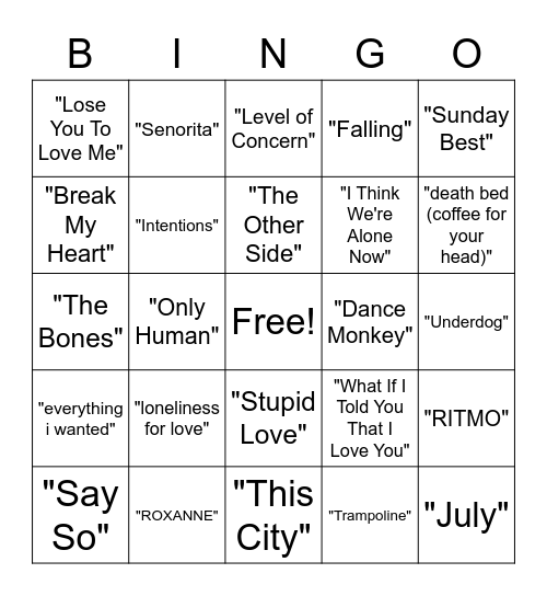 Vivaldi BINGO Card