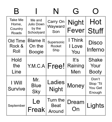 Round 1 Bingo Card