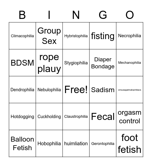 Round 1 Bingo Card