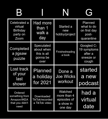 Kings and Friends Family Bingo! Bingo Card