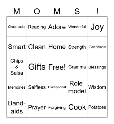 Happy Mother's Day! Bingo Card