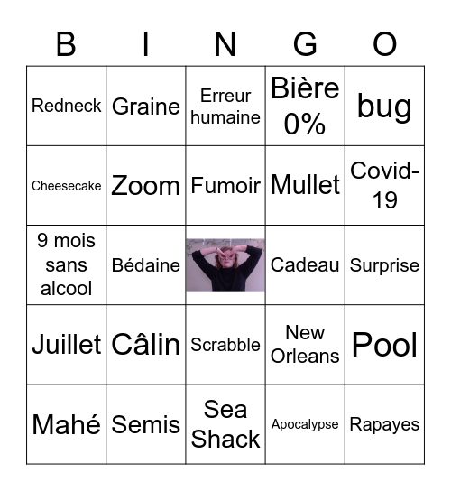 Baby Shower Bingo Card