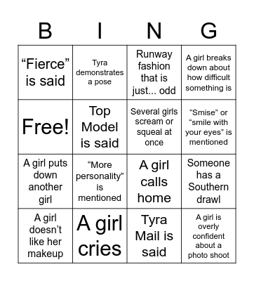 ANTM Bingo Card