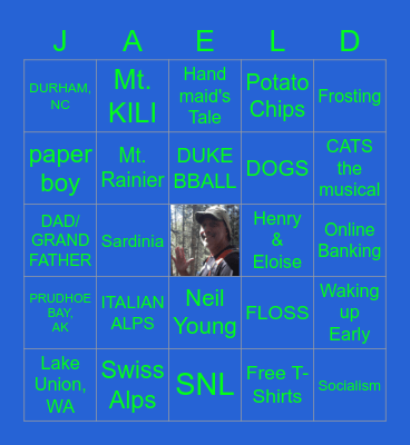 ALL THINGS V! Bingo Card
