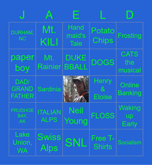 ALL THINGS V! Bingo Card