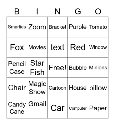 Random Bingo Card