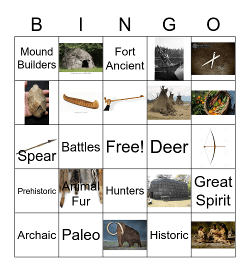 Ohio Indians Bingo Card