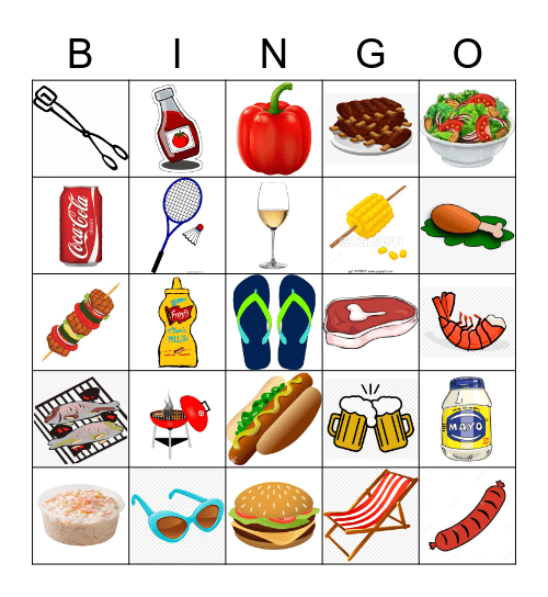 **BBQ Bingo** Bingo Card