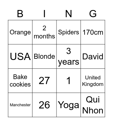 Teacher Jordann Bingo Card