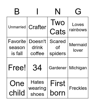 Manda Bingo Card