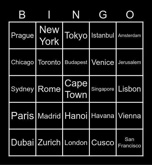 decirques Bingo Card