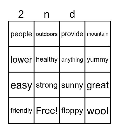 Goats are Great Bingo Card