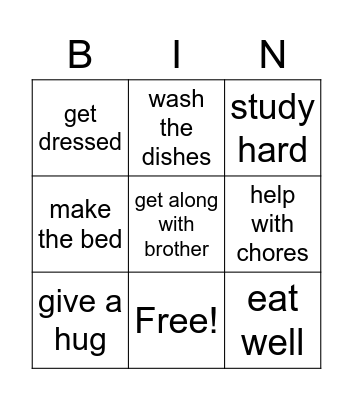Mother's Day Bingo by Min Seo Bingo Card