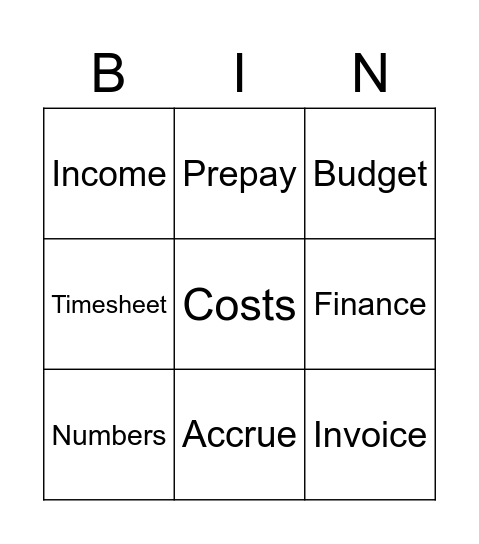 Bingo Card