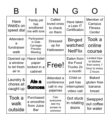 Affinity Group Fair Bingo Card 1 Bingo Card