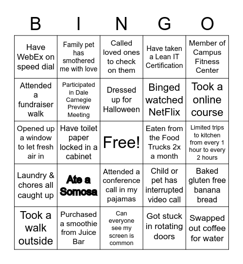 Affinity Group Fair Bingo Card 1 Bingo Card