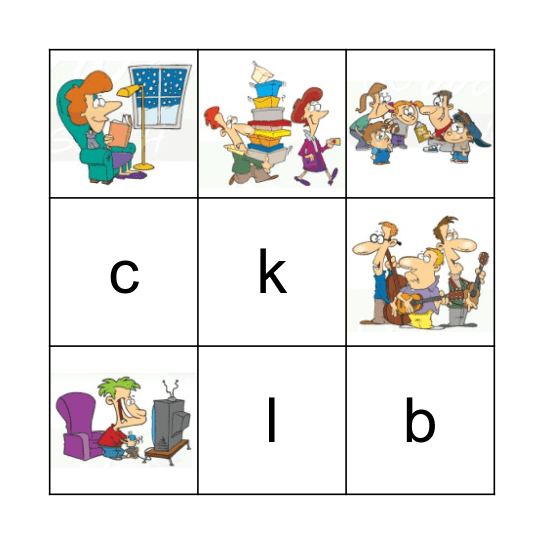 Free Time Activities Bingo Card