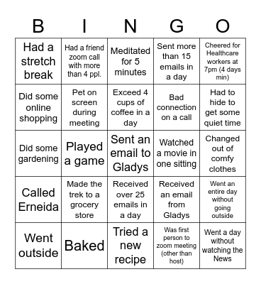 APSC Development & Alumni Engagement BINGO Card