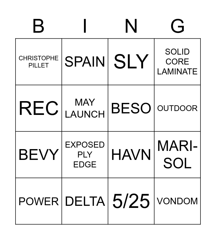 STUDIO TK MAY 2020 LAUNCH Bingo Card