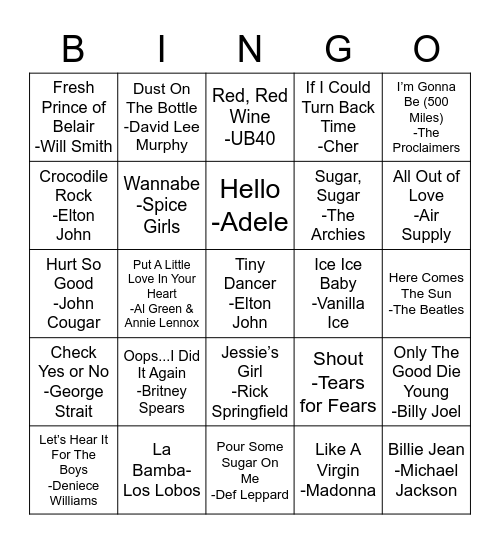 Grandma’s Birthday Bingo Card