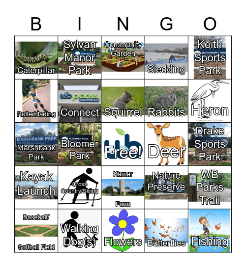 2020 WB Parks Bingo Card