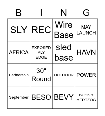 STUDIO TK MAY 2020 LAUNCH Bingo Card