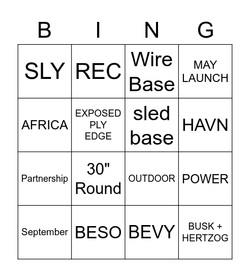 STUDIO TK MAY 2020 LAUNCH Bingo Card