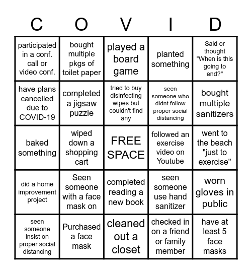 FOODLAND Bingo Card