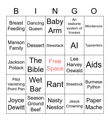 Gordo Bingo Card Bingo Card