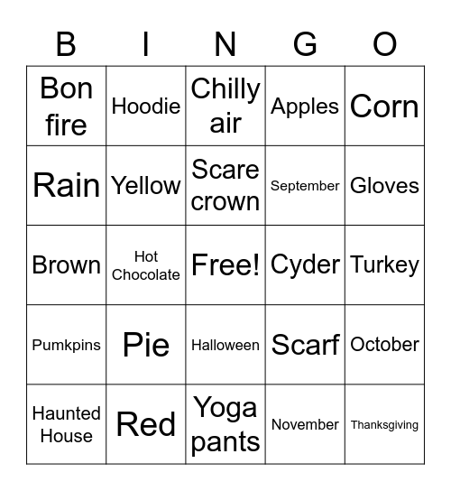 Bonds and Love Bingo Card
