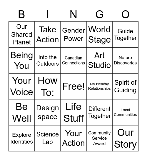 Pathfinder Bingo Card