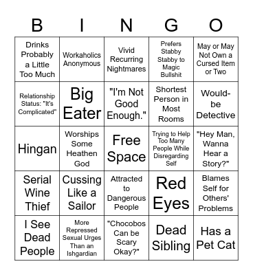 How much do you have in common with Okuni? Bingo Card