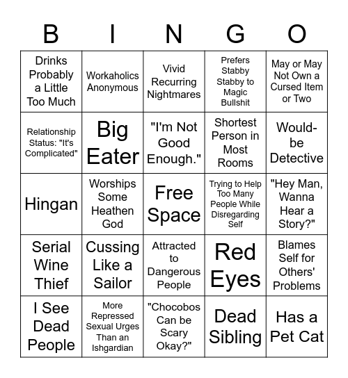 How much do you have in common with Okuni? Bingo Card
