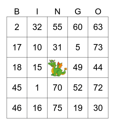 Nora Eddy's Bingo Card